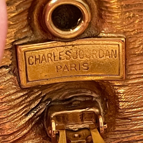 Gorgeous Charles Jourdan Vintage Gold Earrings - Picture 4 of 5